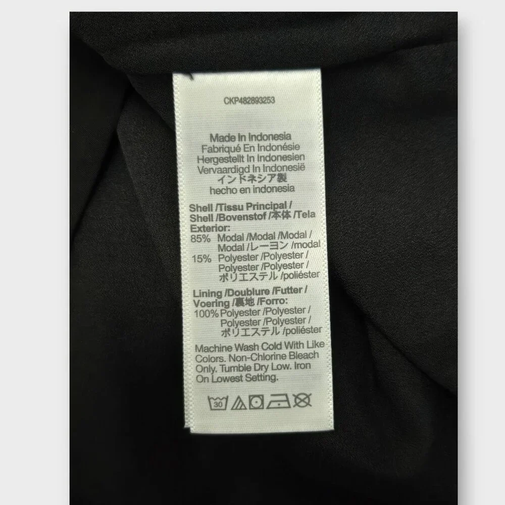 MADEWELL Katrina Crop Vest Top in Softdrape Black NWT - Picture 7 of 8